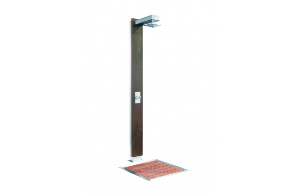 1.7 MATERIAL EXTERIOR Y VASO DE LA PISCINA - DUCHA PLUVIUM CON PLATO